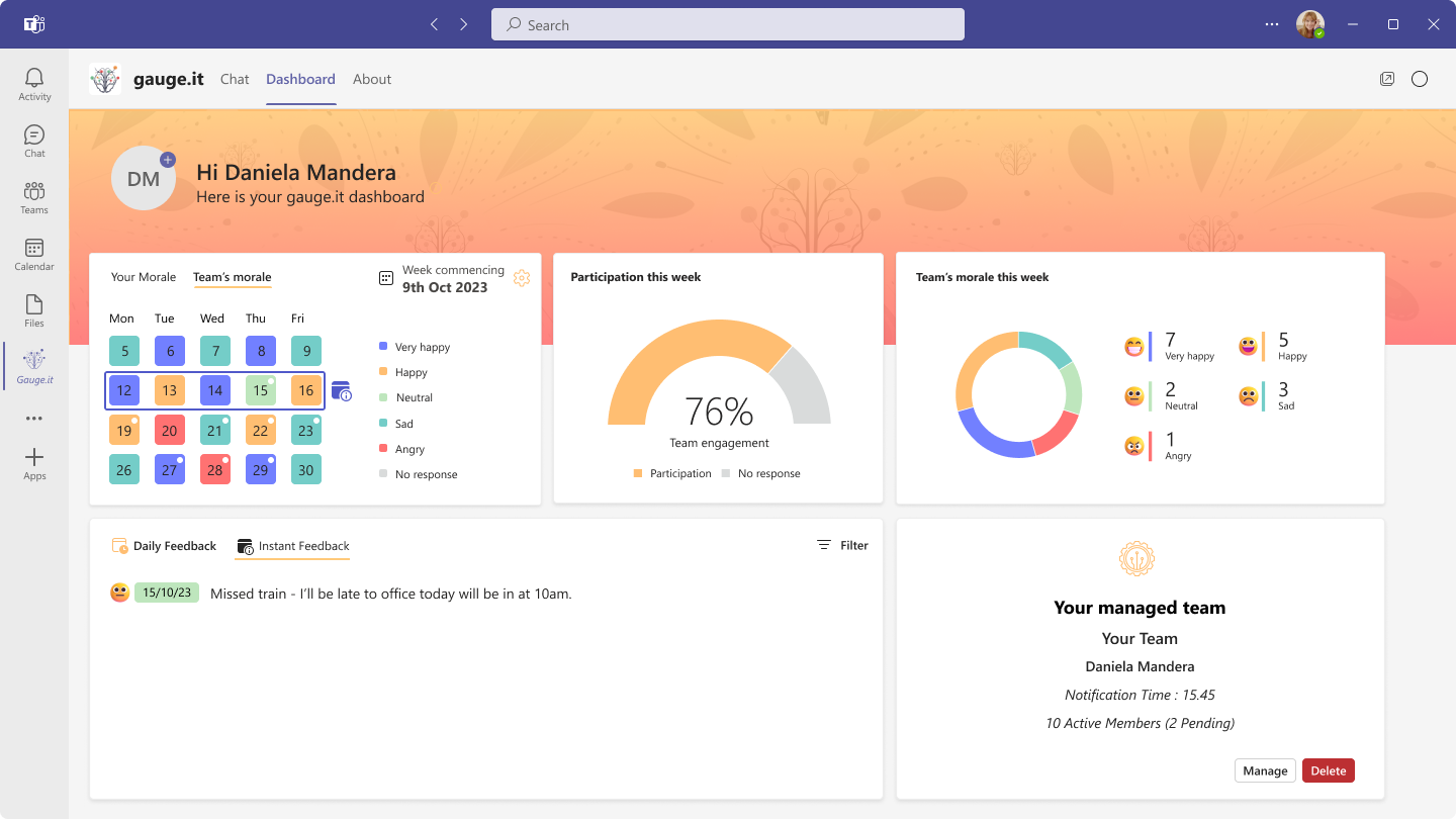 gauge.it manager dashboard